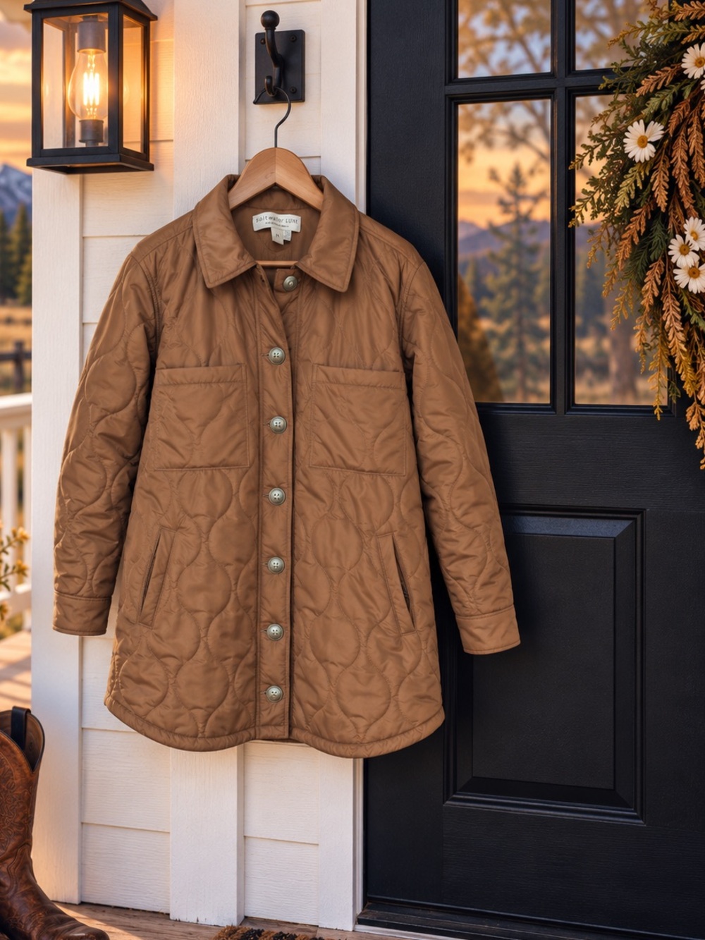 🌵Saltwater LUXE - Brown Quilted Jacket - Picture 1 of 6